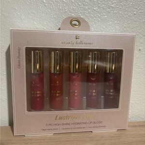 Wendy Bellissimo Lustrous Lips 5 Pc High-Shine Hydrating Lip Gloss Set NEW